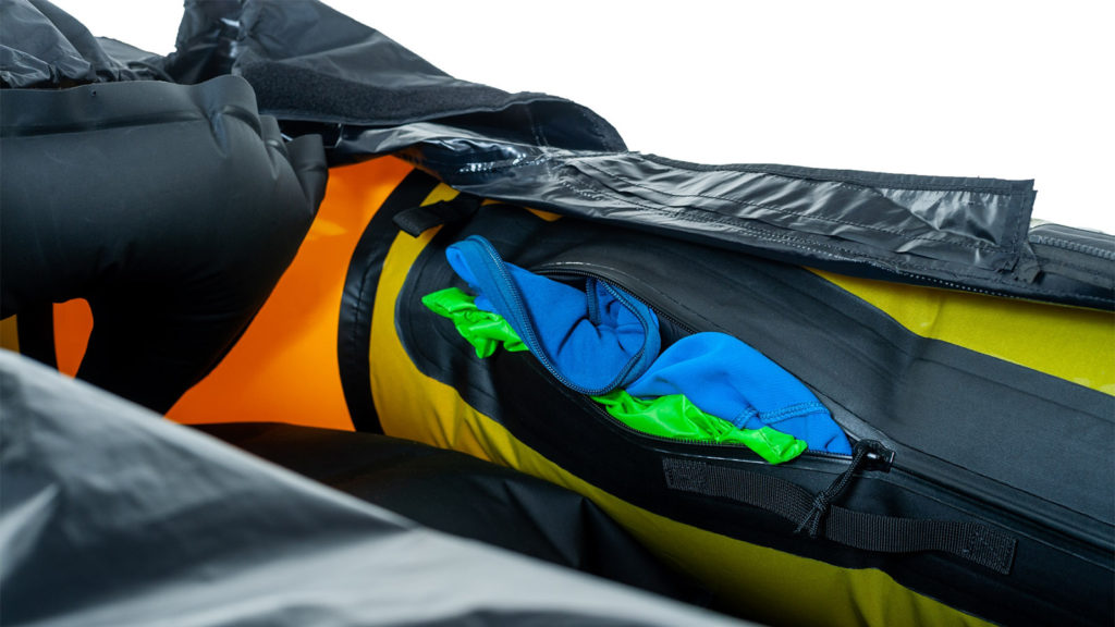 Bild von Tubebags bei einem Packraft